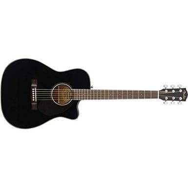 image of Fender CC-60SCE Concert Acoustic Guitar - Black with sku:b07k89dntz-fen-amz