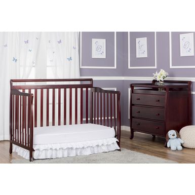 cherry wood convertible crib