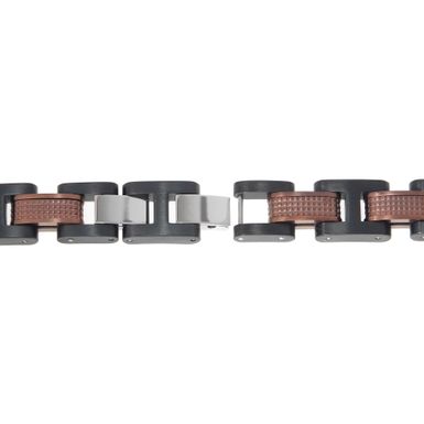 Stainless Steel Men'sTwo-Tone Link Bracelet - Stainless steel Bracelet