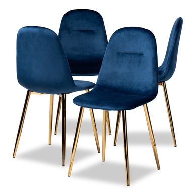 image of Carson Carrington Baengling Upholstered 4-piece Dining Chair Set - Navy Blue with sku:xniejp17lvo_j5as7nmjngstd8mu7mbs-overstock