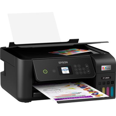 Angle Zoom. Epson - EcoTank ET-2800 Wireless Color All-in-One Inkjet Cartridge-Free Supertank Printer - Black