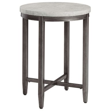 image of Light Gray Shybourne Round End Table with sku:t250-6-ashley