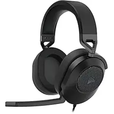 CORSAIR - HS65 SURROUND Wired Gaming Headset for PC, PS5, and PS4 - Black