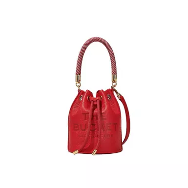 Marc Jacobs The Leather Bucket Bag (True Red)