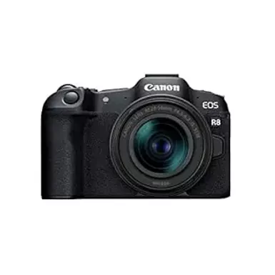 image of Canon - EOS R8 4K Video Mirrorless Camera with RF 24-50mm f/4.5-6.3 IS STM Lens - Black with sku:bb22094955-bestbuy