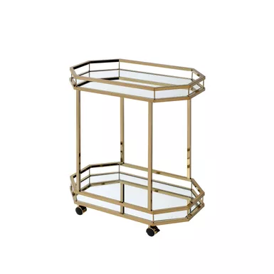 ACME Lacole Serving Cart, Champagne & Mirror