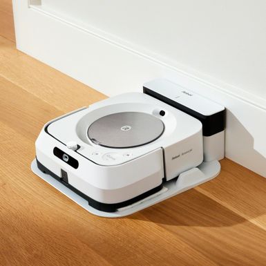 Alt View Zoom 18. iRobot - Braava jet m6 Wi-Fi Connected Robot Mop - White