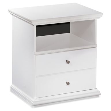 image of White Bostwick Shoals One Drawer Night Stand with sku:b139-91-ashley