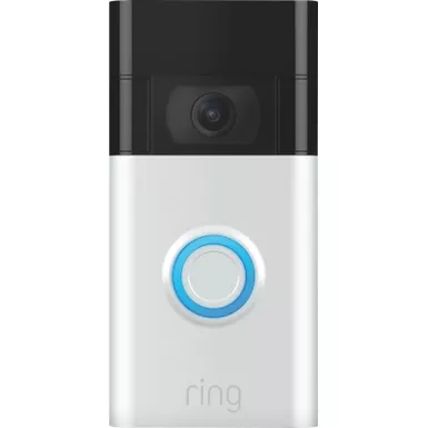 image of Ring - Video Doorbell - Satin Nickel with sku:8vrasz-sen0-streamline