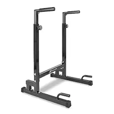 ProsourceFit Dip Stand Station, Power Tower, Heavy Duty Ultimate Body Press Bar with Safety Connector for Tricep Dips, Pull-Ups, Push-Ups, L-Sits