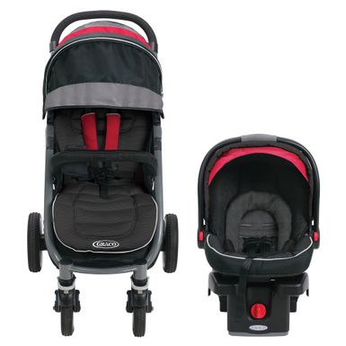 graco red and black stroller