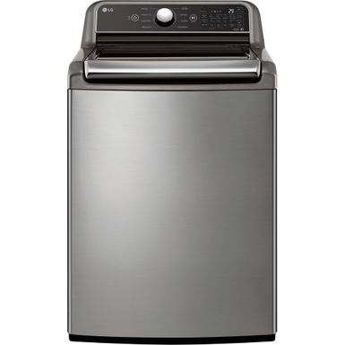 image of LG - 5.5 Cu. Ft. Smart Top Load Washer with TurboWash3D - Graphite steel with sku:wt7400cv-electronicexpress