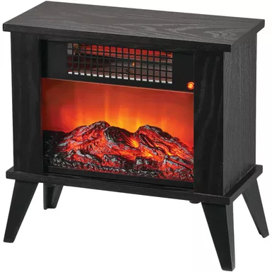 image of LifeSmart 1000W Tabletop Infrared Fireplace Space Heater with Flame Effect with sku:fej16c-almo