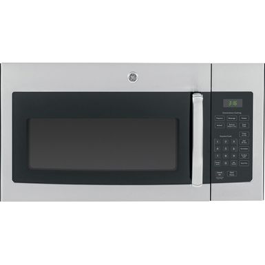 image of GE - 1.6 Cu. Ft. Over-the-Range Microwave - Stainless Steel with sku:bb19291558-1624532-bestbuy-generalelectric