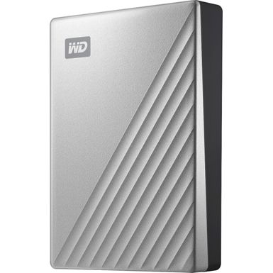 image of WD - My Passport Ultra for Mac 4TB External USB 3.0 Portable Hard Drive - Silver with sku:bb21086716-6290666-bestbuy-westerndigital