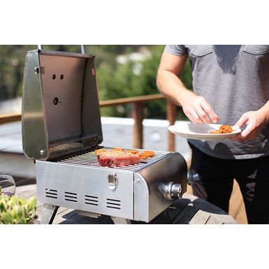 image of Cuisinart - Professional Portable Gas Grill - Stainless Steel with sku:bb22065677-6470001-bestbuy-cuisinart