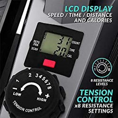 Bluefin Fitness Curv Mini | Seated Under Desk Elliptical Trainer | Pedal Exerciser Machine | Adjustable Resistance | Quiet Flywheel...