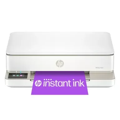 HP - Envy 6155e Wireless All-in-One Inkjet Printer with 3 months of Instant Ink included with HP+ - White