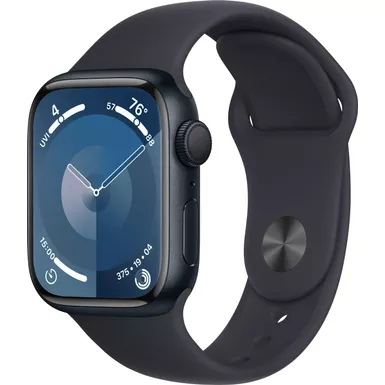 Apple Watch Series 9 GPS 41mm Aluminum Case with Midnight Sport Band (Medium/Large) - Midnight