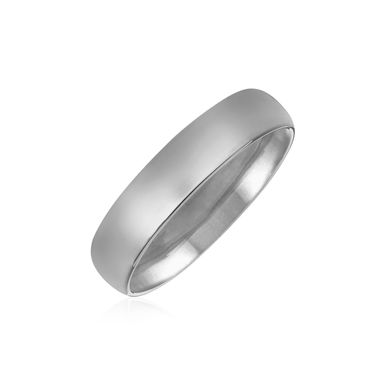 image of 14k White Gold Comfort Fit Wedding Band (Size 8) with sku:96693-8-rcj