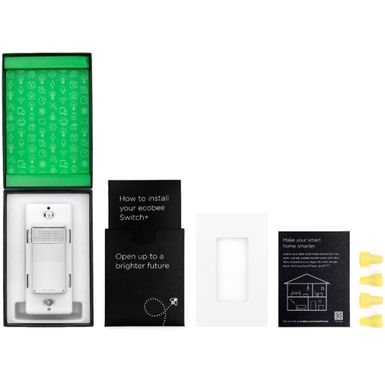 Alt View Zoom 17. ecobee - Switch+ Smart Light Switch - White