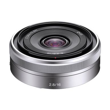 image of Sony - 16mm f/2.8 E-Mount Wide-Angle Lens - Silver with sku:iso1625e-adorama