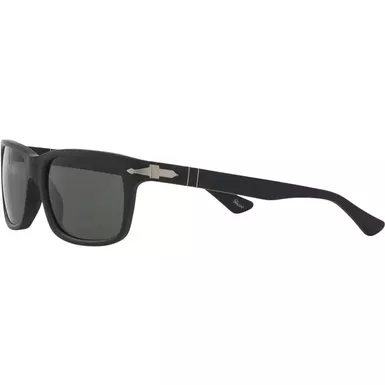 Persol Sunglasses (PO3048S-900058, Black/Green Polarized)