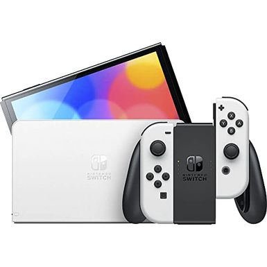 image of Nintendo Switch  OLED Model w/ White Joy-Con - White with sku:bb21802623-6470923-bestbuy-nintendo