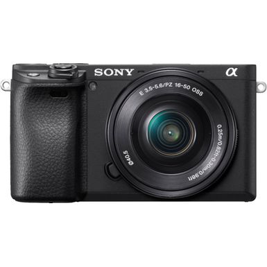 Alt View Zoom 2. Sony - Alpha a6400 Mirrorless Camera with E PZ 16-50mm f/3.5-5.6 OSS Lens - Black