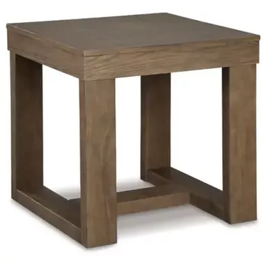 Gray Cariton Square End Table