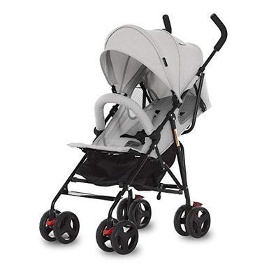 image of Dream On Me Vista Moonwalk Stroller | Lightweight Infant Stroller with Compact Fold | Multi-Position Recline | Canopy with Sun Visor | Perfect for Traveling & Theme Parks, Light Grey with sku:b08n7t58yy-amazon