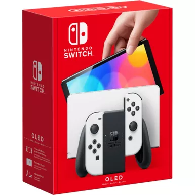 image of Nintendo Switch OLED Model w/ White Joy-Con White with sku:115461-streamline