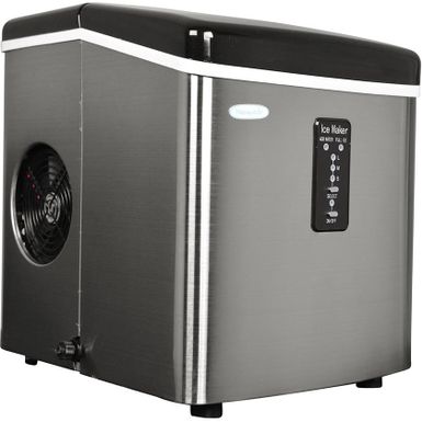 image of NewAir Appliances Stainless-Steel Portable Ice Maker - Stainless Steel with sku:bb19453656-bestbuy