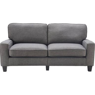 image of Serta - Palisades Modern 3-Seat - Straight Arm - Fabric Sofa - 73" - Gray with sku:bb21450617-6392064-bestbuy-serta