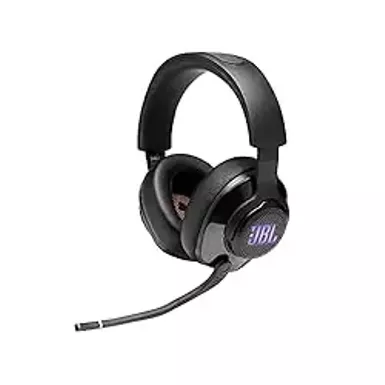 image of JBL - Quantum 400 RGB Wired DTS Headphone:X v2.0 Gaming Headset for PC, PS4, Xbox One, Nintendo Switch and Mobile Devices - Black with sku:jblquantum400blkam-powersales