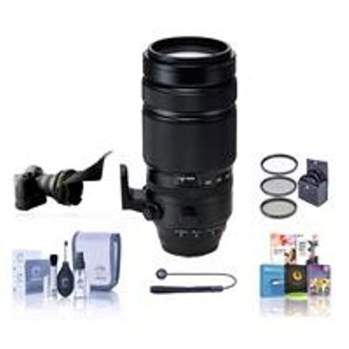 image of Fujifilm XF 100-400mm F4.5-5.6 R LM OIS WR Lens - Bundle with 77mm filter kit, Flex Lens Shade, Cleaning Kit, Capleash, Software Package with sku:ifj100400xfa-adorama