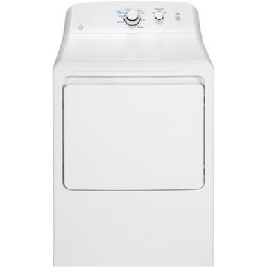 image of Ge 7.2 Cu. Ft. White Electric Dryer with sku:gtd33easkww-electronicexpress