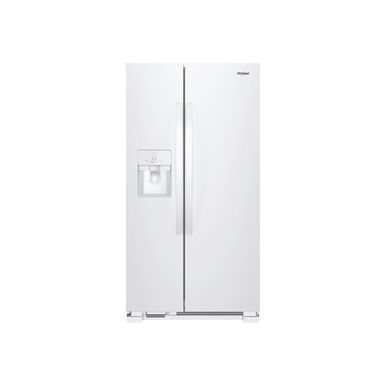 image of Whirlpool Ada 36" White Side-by-side Refrigerator with sku:wrs325sdhw-electronicexpress