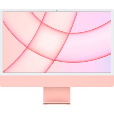 image of 24" iMac® with Retina 4.5K display - Apple M1 - 8GB Memory - 256GB SSD  - w/Touch ID (Latest Model) - Pink with sku:bb21705027-6450922-bestbuy-apple