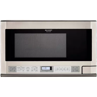 image of Sharp - 1.5 CF Over-the-Counter Microwave Oven with sku:r1214t-almo