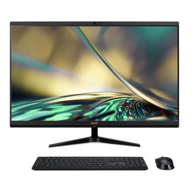 image of Acer 27 inch All-in-One Desktop Computer - Intel i5-1235U - 8GB/512GB - Black with sku:c271700ur11-electronicexpress