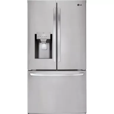 image of LG - 27.7 Cu. Ft. French Door Smart Refrigerator with External Ice and Water - Stainless Steel with sku:lrfs28xbs-electronicexpress