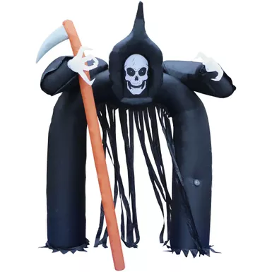 10-Ft. Tall Pre-lit Musical Inflatable Grim Reaper Arch