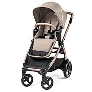image of Ypsi – Compact Single to Double Stroller – Compatible with All Primo Viaggio 4-35 Infant Car Seats & Ypsi Bassinets - Made in Italy - Mon Amour (Beige, Pink, & Rose Gold) Mon Amour with sku:b07tnmdg19-amazon