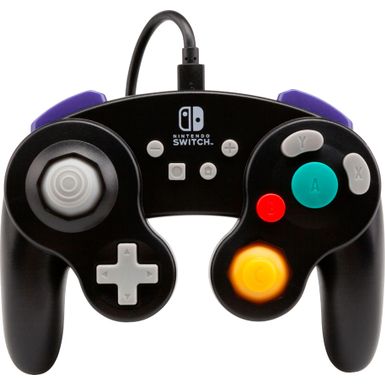 image of PowerA - GameCube Style Wired Controller for Nintendo Switch - Wired: Black with sku:bb21049255-6260943-bestbuy-powera