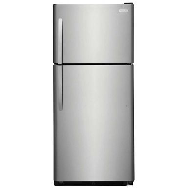 image of Frigidaire 20.5 Cu. Ft. Stainless Steel Top Freezer Refrigerator with sku:frtd2021ss-frtd2021as-abt