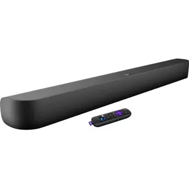 image of Roku - Streambar Pro 4K Streaming Media Player, Cinematic Audio, Voice Remote, TV Controls and Private Listening - Black with sku:bb21724001-bestbuy