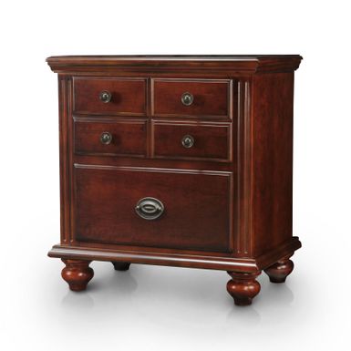 image of Furniture of America Alianess European Style 2-drawer Cherry Nightstand - Cherry with sku:h3oy_t4iyhhwf6dmvoiamqstd8mu7mbs-fur-ovr
