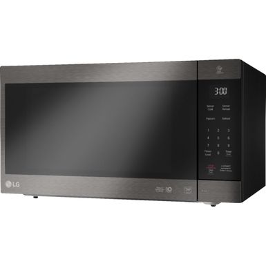 Left Zoom. LG - NeoChef 2.0 Cu. Ft. Countertop Microwave with Sensor Cooking and EasyClean - Black stainless steel