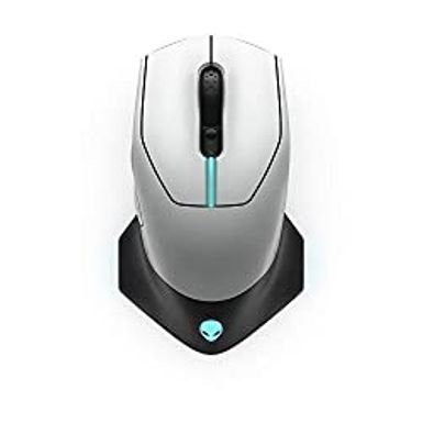 image of Alienware Wired/Wireless Gaming Mouse 610M-Light, Lunar Light with sku:b07v7qpt94-ali-amz